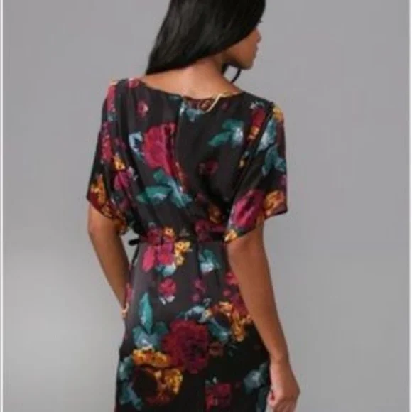 🌟 Catherine Malandrino Floral Belted Dress, Size 2 - Picture 3 of 10